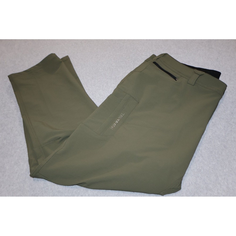 Truewerk T2 Werkpant Mens 44x34 Olive Green Work Utility Cargo Trousers Stretch